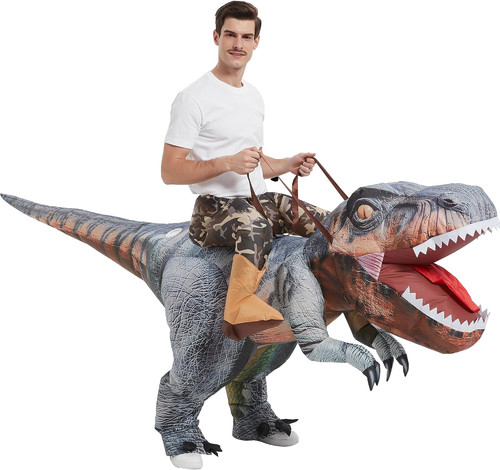 Inflatable dinosaur costume - inflatable,