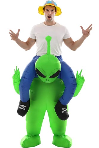 Double couple inflatable - double, alien