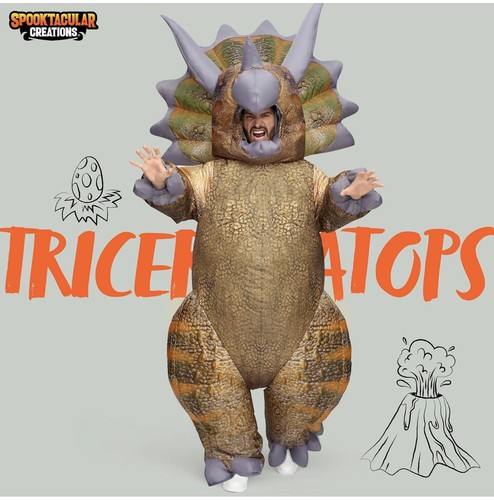 Inflatable costume dinosaur