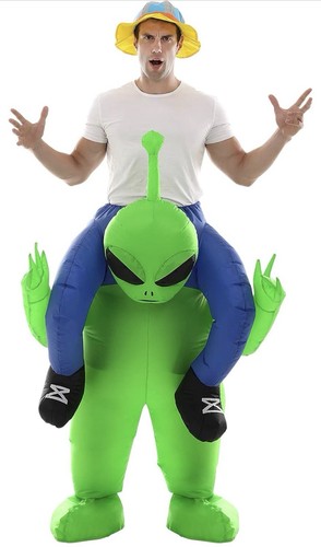 Double couple inflatable alien - double,