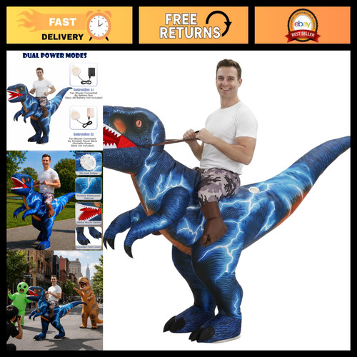 Inflatable dinosaur costume - dinosaur,