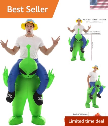 Adult alien blow costume - adult, blow-up