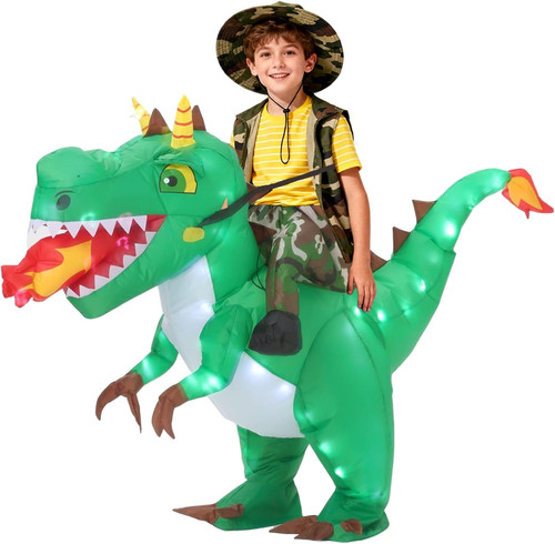 Inflatable dinosaur costume - dinosaur,