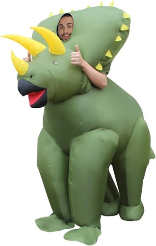Inflatable triceratops costume - inflatable,