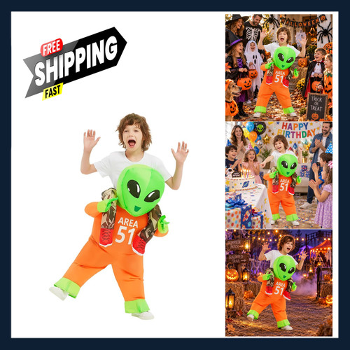 Inflatable kids alien costume - kids,